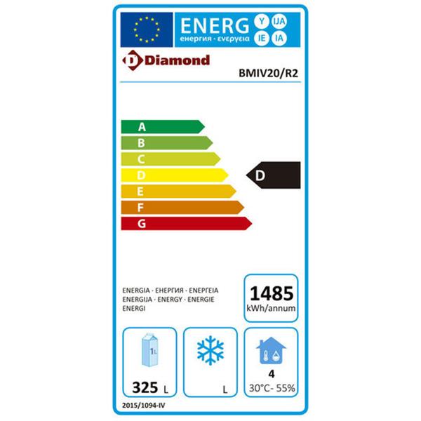 Grote foto koeltafel geventileerd 3 deuren 395 lit. diamond bmiv20 r2 diversen overige diversen