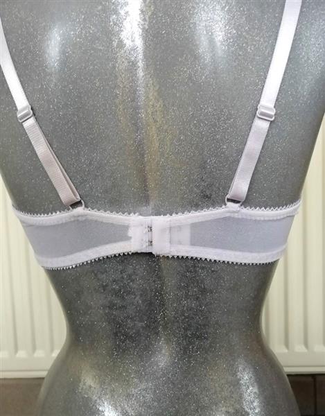 Grote foto romantische witte doorzichtige bh 70c en 80c kleding dames ondergoed en lingerie