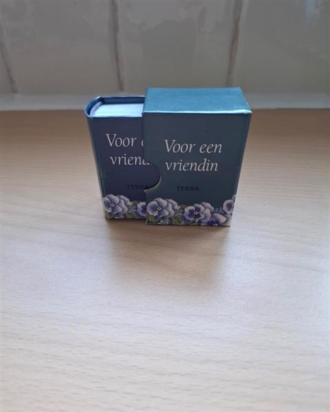 Grote foto vintage mini boekje met hoes voor een vriendin boeken gedichten en po zie