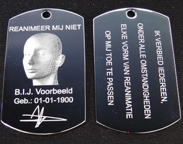 Grote foto niet reanimeren penning dnr cbt code 1 sieraden tassen en uiterlijk bedels en hangers