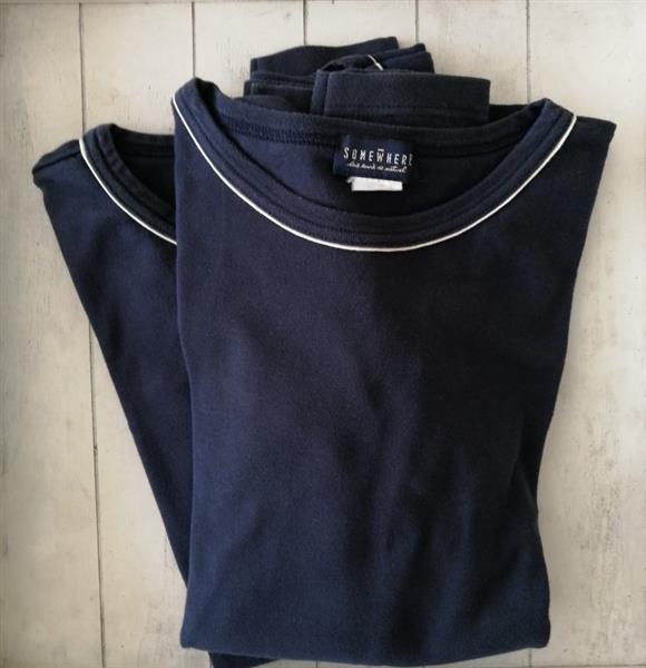 Grote foto 2 elegante marineblauwe longsleeves maat 38 kleding dames tops