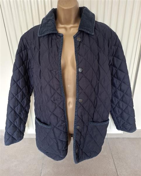 Grote foto blauwe quilted padded doorstikte jas 38 kleding dames jassen winter