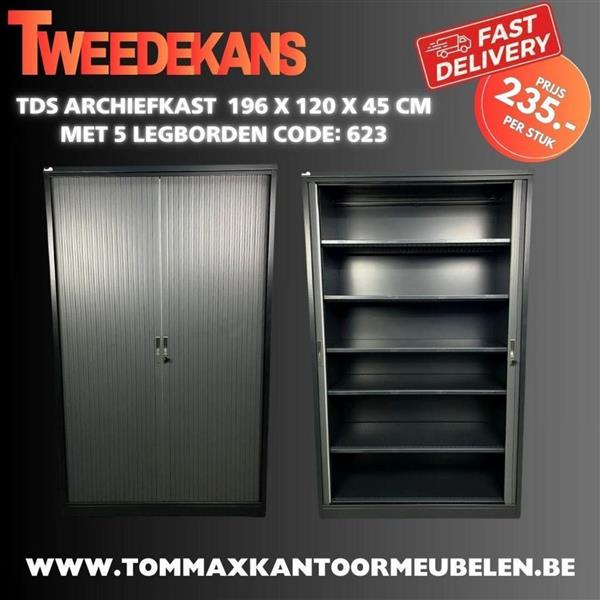 Grote foto 34 x merk tds roldeurkast 196 x 120 x 45 cm huis en inrichting roldeurkasten en archiefkasten