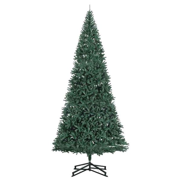 Grote foto vidaxl kunstkerstboom met standaard 500 cm pvc groen diversen overige diversen