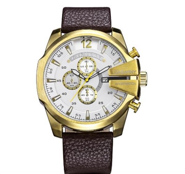 Grote foto vintage militair horloge voor heren lederen horlogeband quartz horloge kleding dames horloges
