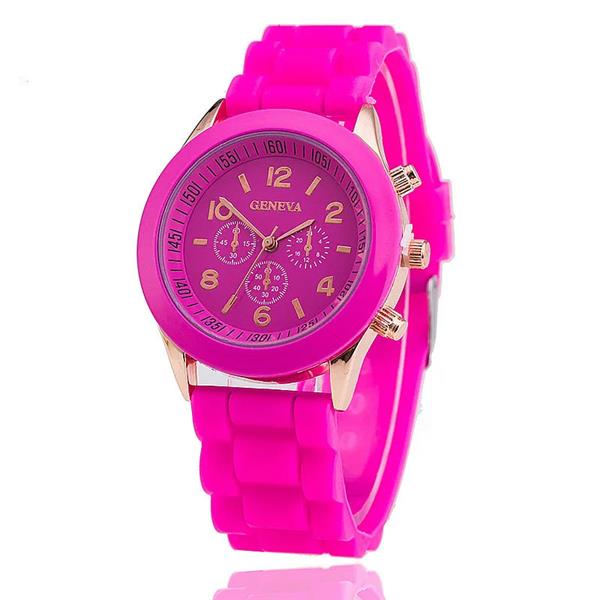 Grote foto jelly watch for women quartz clockwork silicone strap kleding dames horloges