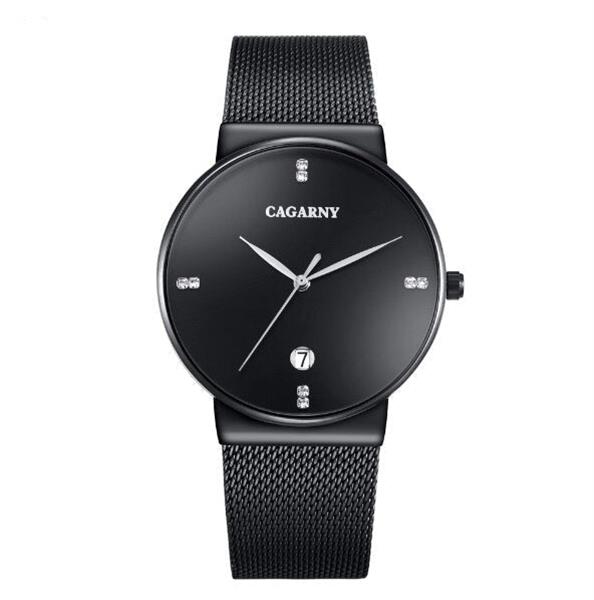 Grote foto luxe kristal quartz horloge voor heren waterdicht gouden polshorloge roestvrij stalen klok kleding dames horloges