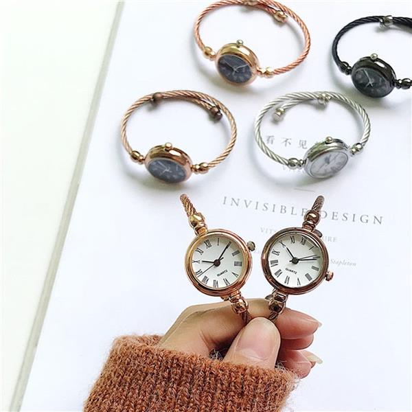 Grote foto exquisite vintage retro watch for women elegant fashion wristwatch stainless steel kleding dames horloges