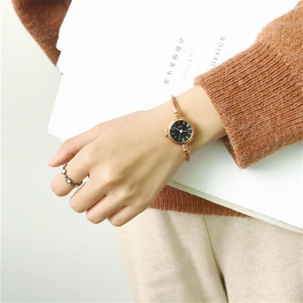 Grote foto exquisite vintage retro watch for women elegant fashion wristwatch stainless steel kleding dames horloges