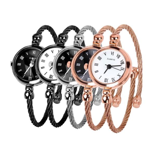 Grote foto exquisite vintage retro watch for women elegant fashion wristwatch stainless steel kleding dames horloges