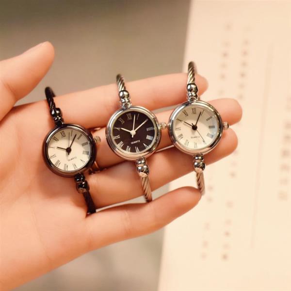 Grote foto exquisite vintage retro watch for women elegant fashion wristwatch stainless steel kleding dames horloges