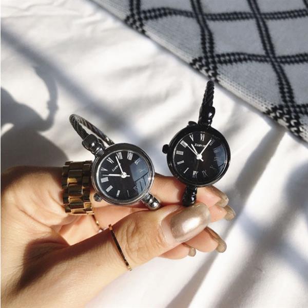 Grote foto exquisite vintage retro watch for women elegant fashion wristwatch stainless steel kleding dames horloges