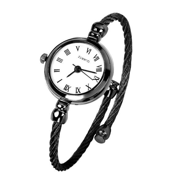 Grote foto exquisite vintage retro watch for women elegant fashion wristwatch stainless steel kleding dames horloges