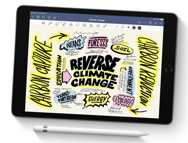 Grote foto nieuwstaat apple ipad 9 model 2021 zwart 64gb wifi 4g 12 maanden garantie telecommunicatie ipad