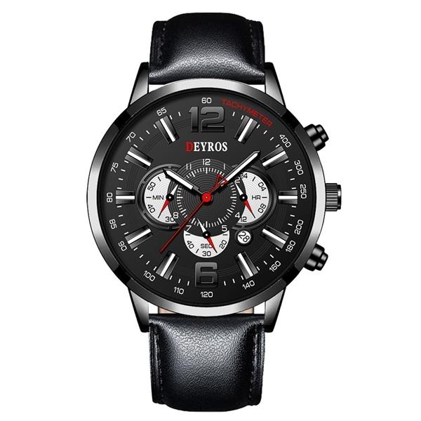 Grote foto roestvrijstalen sporthorloge voor heren quartz horloge kalender lichtgevende klok staal kleding dames horloges