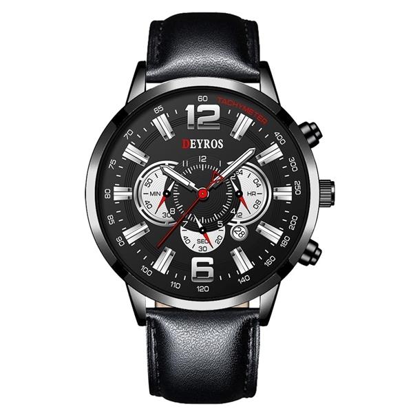Grote foto roestvrijstalen sporthorloge voor heren quartz horloge kalender lichtgevende klok staal kleding dames horloges