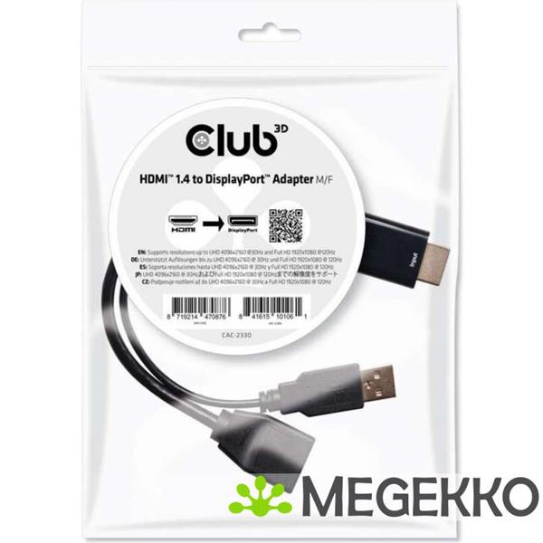 Grote foto club3d hdmi to displayport adapter computers en software overige computers en software