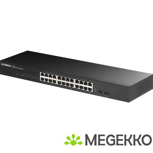 Grote foto 26 port gigabit switch with 2 sfp ports computers en software netwerkkaarten routers en switches