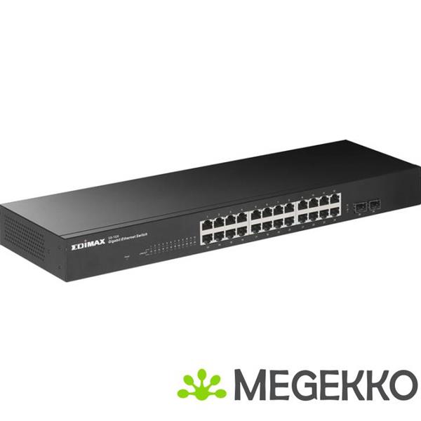 Grote foto 26 port gigabit switch with 2 sfp ports computers en software netwerkkaarten routers en switches