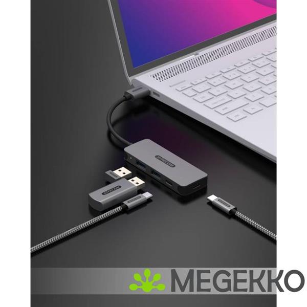 Grote foto sitecom usb a to 2x usb a 2x usb c hub computers en software overige computers en software
