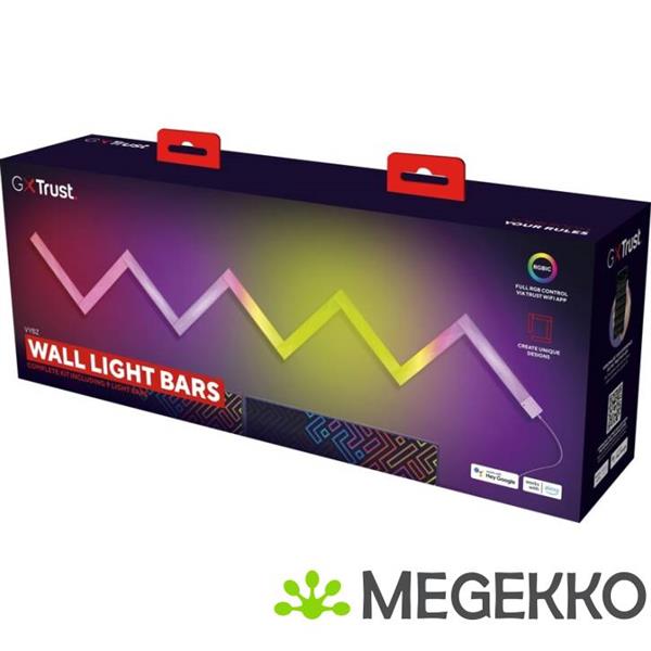 Grote foto trust gxt 905 vybz rgb lichtbalken 9 pack computers en software overige computers en software
