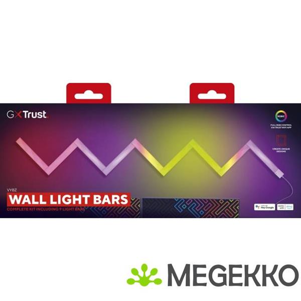 Grote foto trust gxt 905 vybz rgb lichtbalken 9 pack computers en software overige computers en software