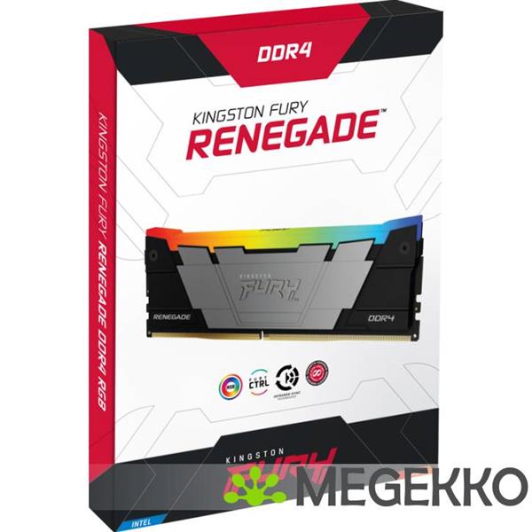 Grote foto kingston technology fury renegade rgb geheugenmodule 16 gb 1 x 16 gb ddr4 3200 mhz computers en software overige computers en software