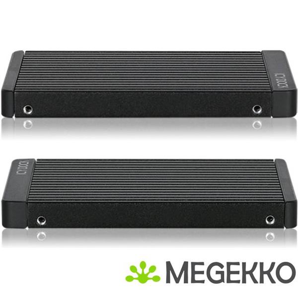 Grote foto icy box mb705m2p b m.2 pcie to 2 5 u.2 adapter computers en software behuizingen en kasten