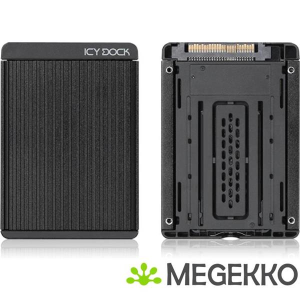 Grote foto icy box mb705m2p b m.2 pcie to 2 5 u.2 adapter computers en software behuizingen en kasten