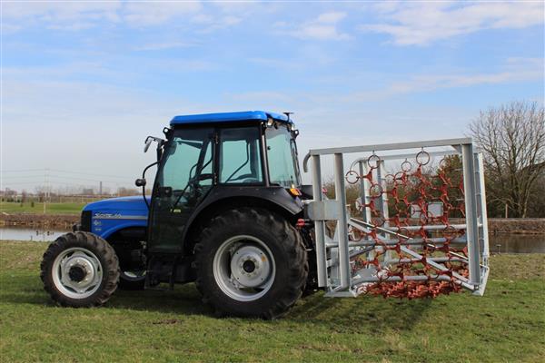 Grote foto kraffter weidesleep 4rijen 3m 6m manueel opklapbaar agrarisch mechanisatie