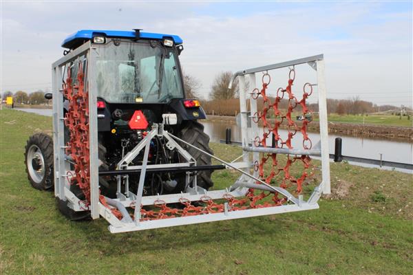 Grote foto kraffter weidesleep 4rijen 3m 6m manueel opklapbaar agrarisch mechanisatie