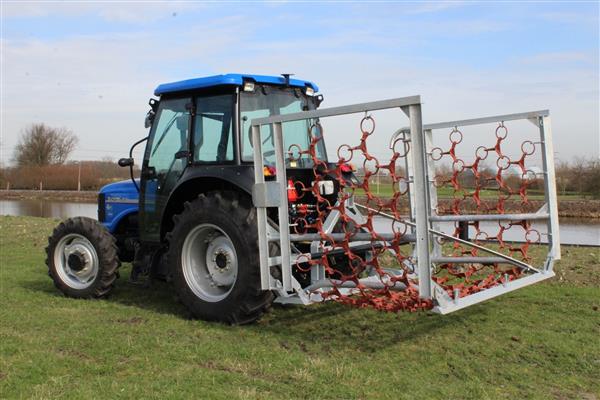 Grote foto kraffter weidesleep 4rijen 3m 6m manueel opklapbaar agrarisch mechanisatie