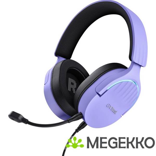 Grote foto trust gxt 490p fayzo 7.1 rgb bedraad paars audio tv en foto koptelefoons