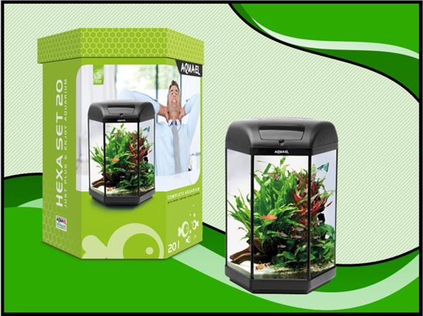 Grote foto hexa 60 aquarium set compleet dieren en toebehoren vissenkommen