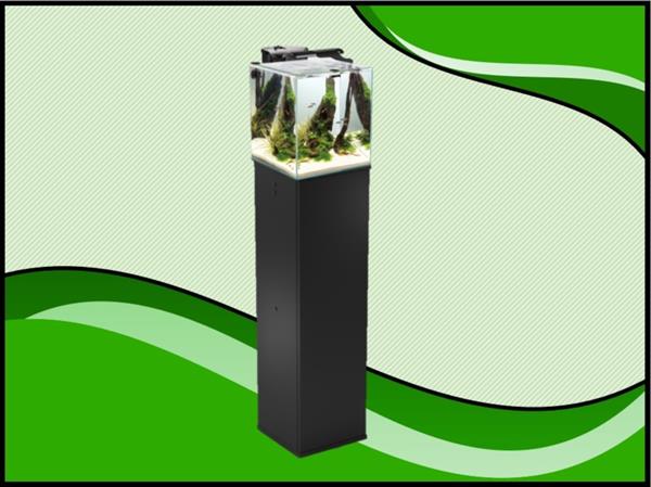 Grote foto aquael nano cube set duo 49 liter zwart aquarium inclusief meubel dieren en toebehoren vissenkommen