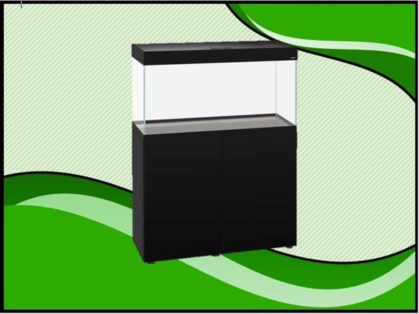 Grote foto aquael optiset 200 aquarium zwart 100cm met meubel dieren en toebehoren vissenkommen