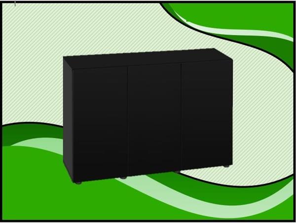 Grote foto aquael optiset 120 black aquarium meubel dieren en toebehoren vissenkommen