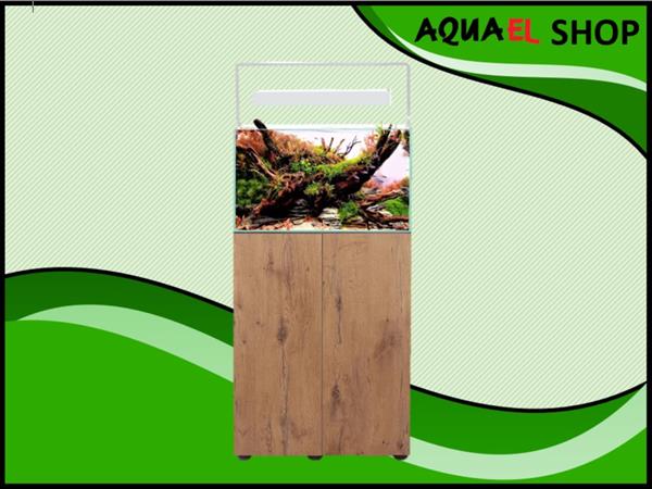 Grote foto osaka ultrascape zwart 60x30x36cm aquarium 3x led verlichting met forest meubel dieren en toebehoren vissenkommen
