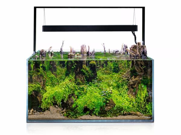 Grote foto osaka ultrascape zwart 90x60x45cm aquarium 4x led verlichting dieren en toebehoren vissenkommen