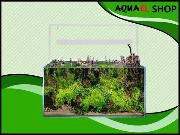 Grote foto osaka ultrascape wit 90x60x45cm aquarium 4x led verlichting dieren en toebehoren vissenkommen