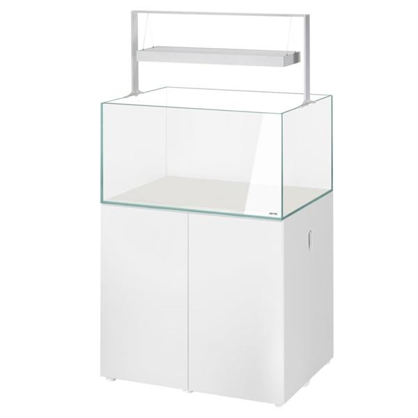 Grote foto osaka ultrascape wit 90x60x45cm aquarium 4x led verlichting met wit meubel dieren en toebehoren vissenkommen