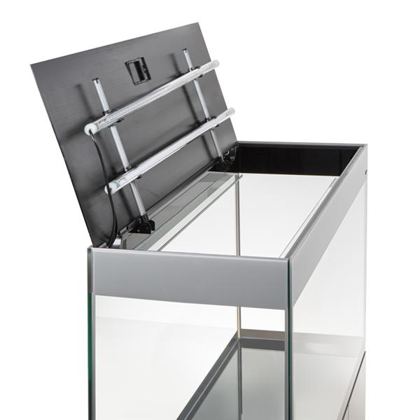 Grote foto aquael glossy 100 grijs aquarium dieren en toebehoren vissenkommen