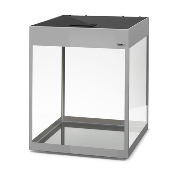 Grote foto aquael glossy 50 cube grijs aquarium set inclusief glossy meubel dieren en toebehoren vissenkommen