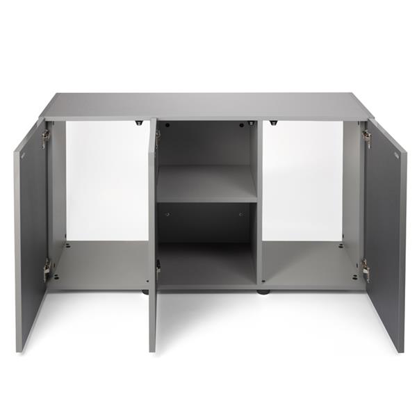 Grote foto glossy 120cm aquarium meubel grijs dieren en toebehoren vissenkommen