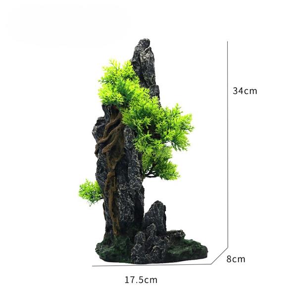 Grote foto steile rots 34 cm aquariumdecoratie as 103 dieren en toebehoren vissenkommen