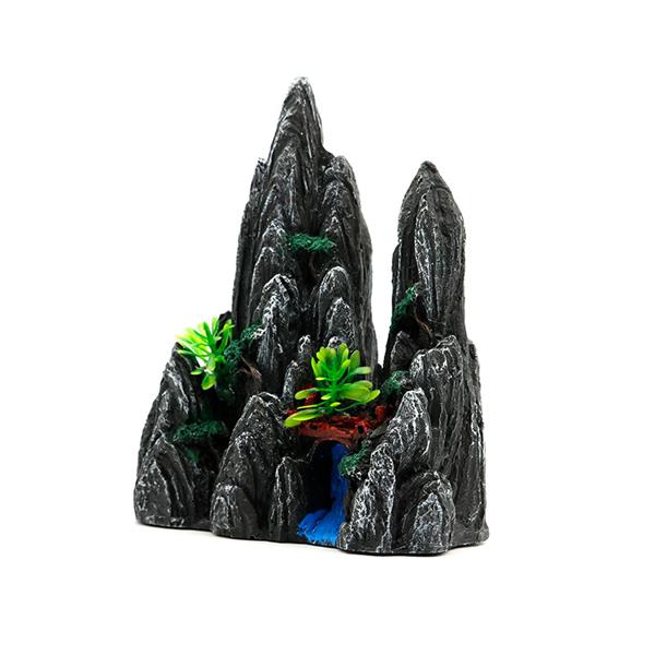 Grote foto rots formatie met waterval 19cm aquarium decoratie as 105 dieren en toebehoren vissenkommen