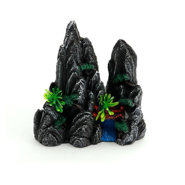 Grote foto rots formatie met waterval 19cm aquarium decoratie as 105 dieren en toebehoren vissenkommen