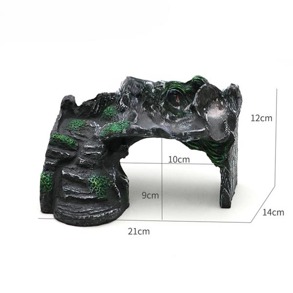 Grote foto hoekbrug 12cm aquariumdecoratie as 145 dieren en toebehoren vissenkommen