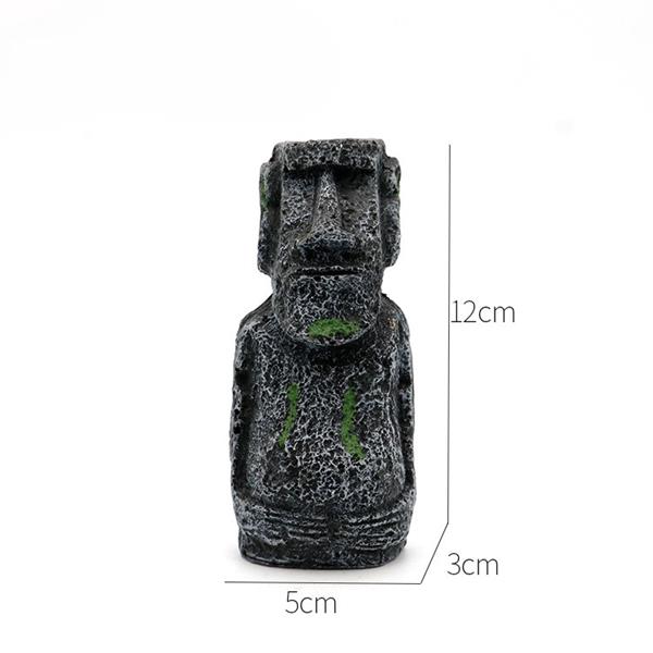 Grote foto paaseiland moai 12 cm as 161 dieren en toebehoren vissenkommen