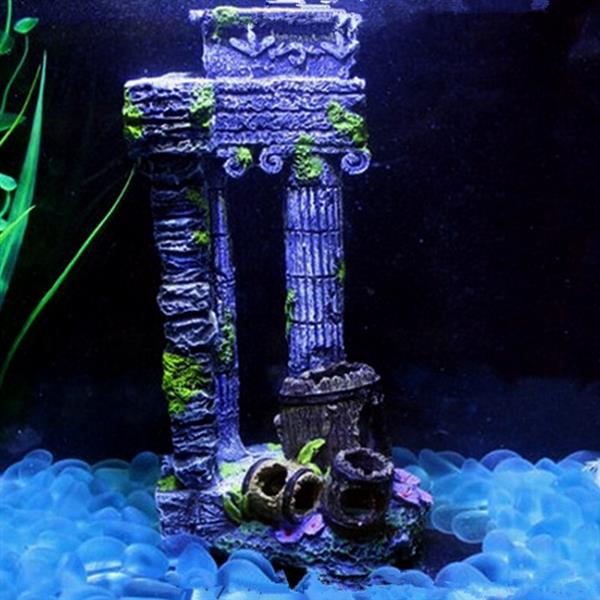 Grote foto aquariumdecoratie ru ne pilaren as 164 dieren en toebehoren vissenkommen